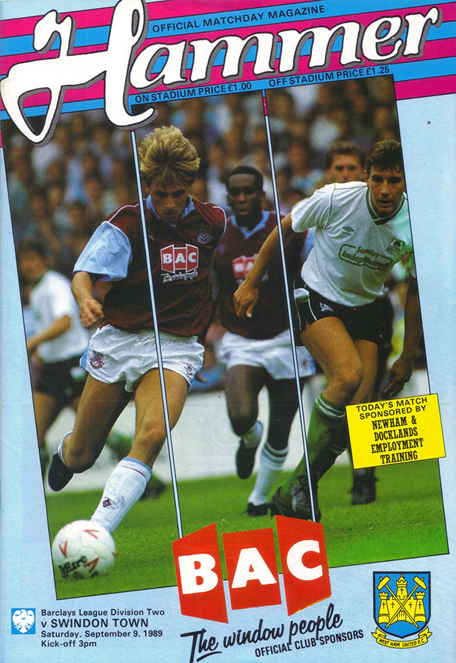 <b>Saturday, September 9, 1989</b><br />vs. West Ham United (Away)